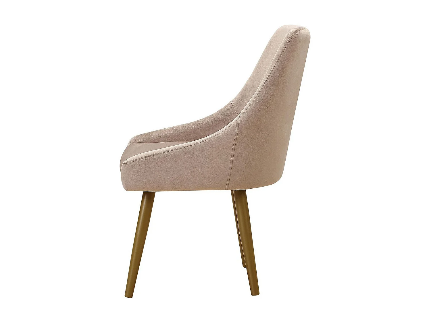 Lot de 2 Fauteuils en Velours "Bafia" 80cm Taupe