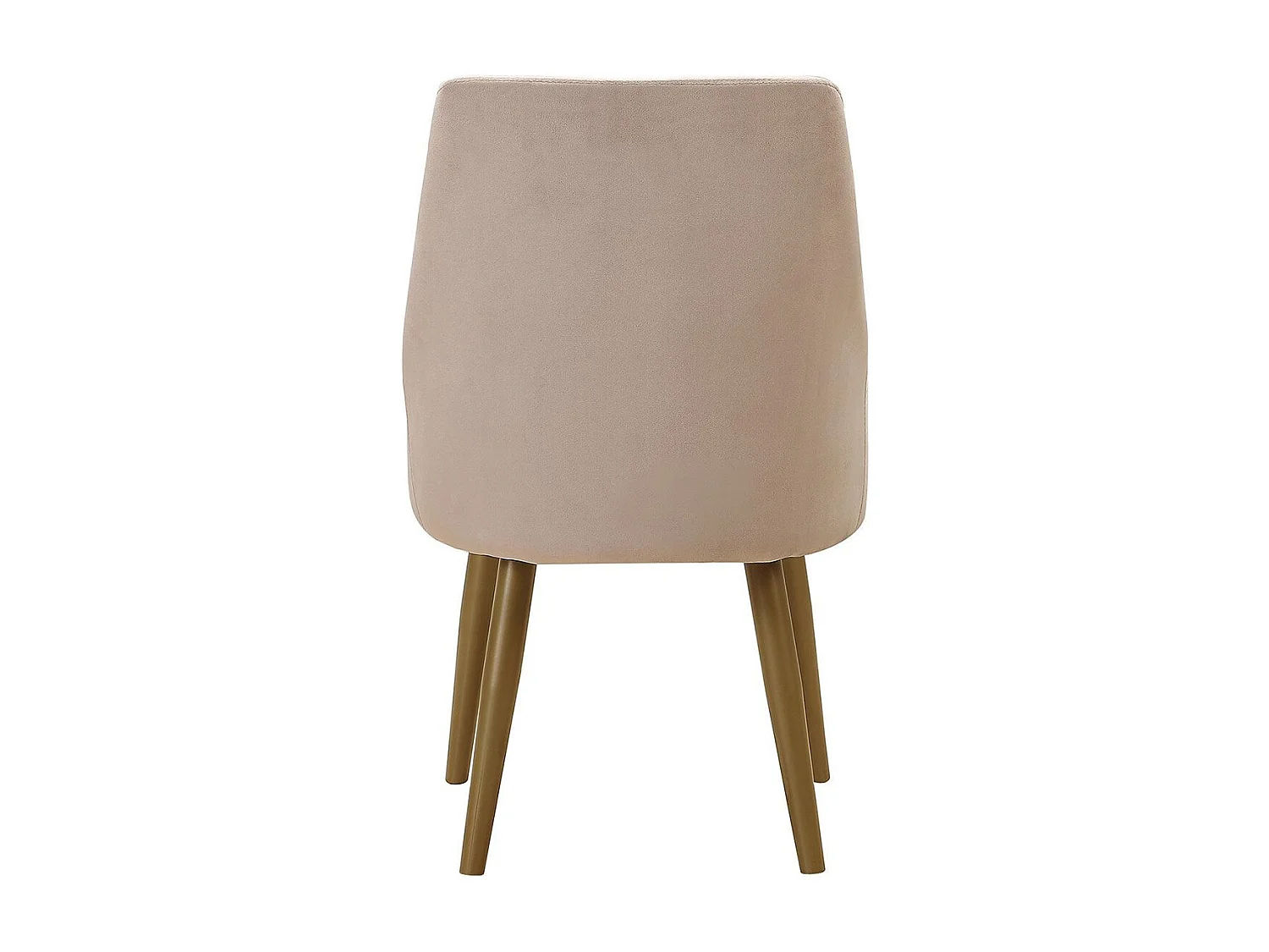 Lot de 2 Fauteuils en Velours "Bafia" 80cm Taupe