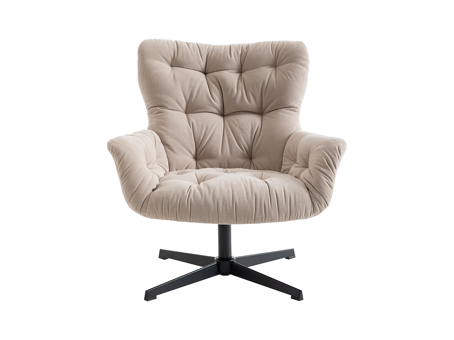 Drehsessel - Stoff - Beige - OPHELIE