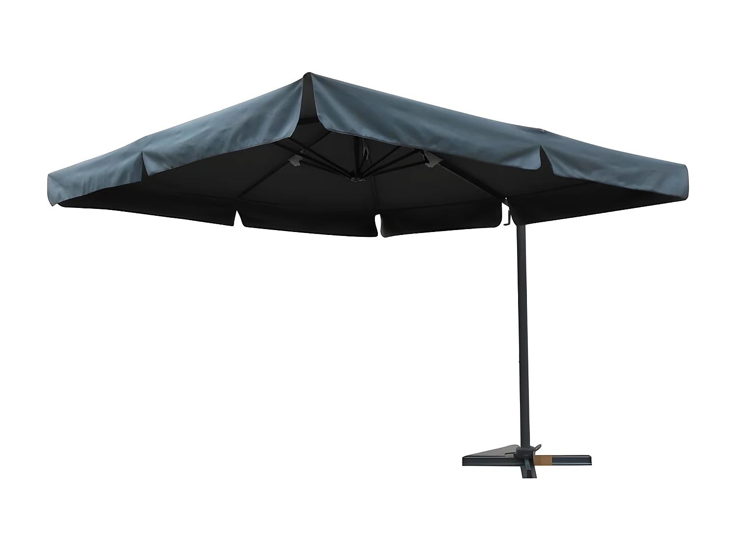 Parasol à Volets avec "Housse" 300cm Gris