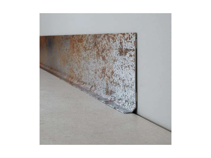 Plinthes PVC adhésives décoratives pour sol - Lot de 10 - 100x8 cm (10m) Marron - Full Metal industriel