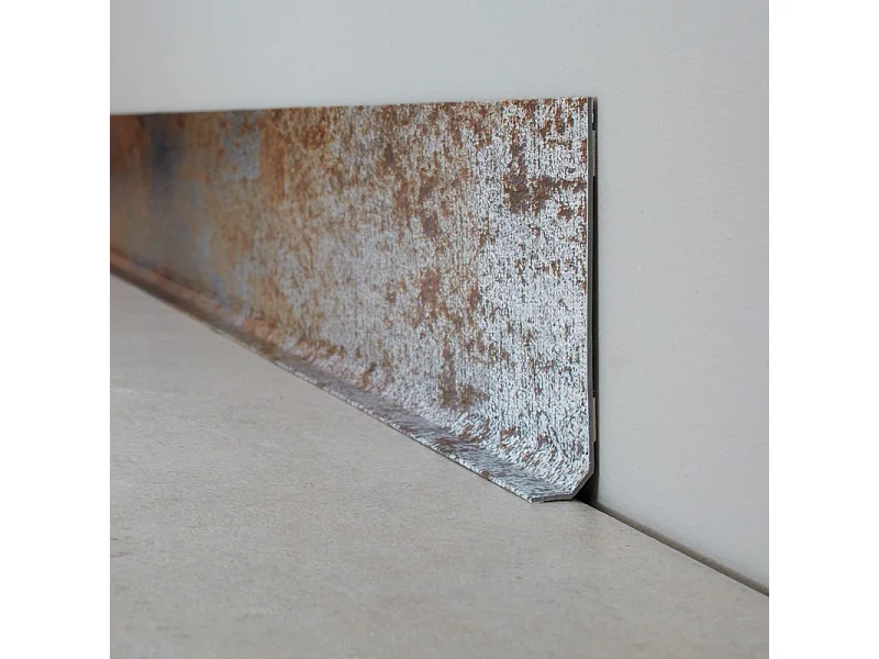 Plinthes PVC adhésives décoratives pour sol - Lot de 10 - 100x8 cm (10m) Marron - Full Metal industriel