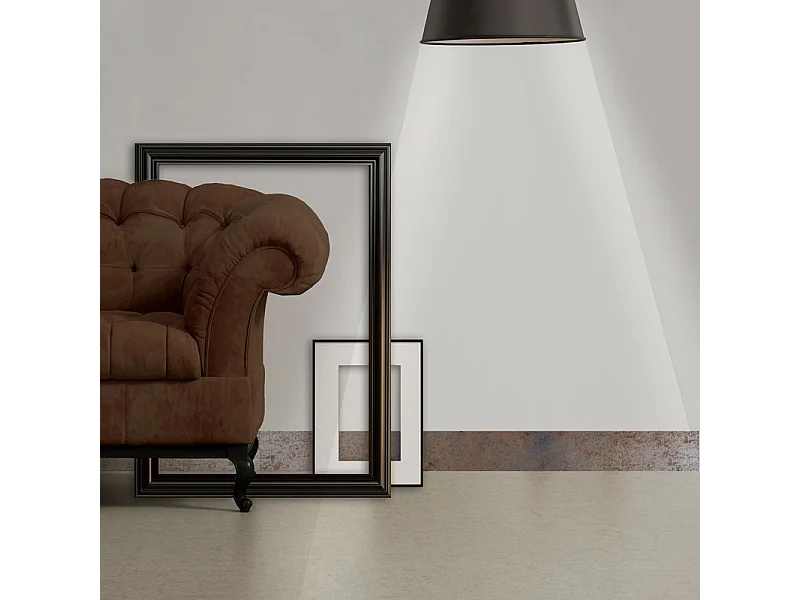 Plinthes PVC adhésives décoratives pour sol - Lot de 10 - 100x8 cm (10m) Marron - Full Metal industriel