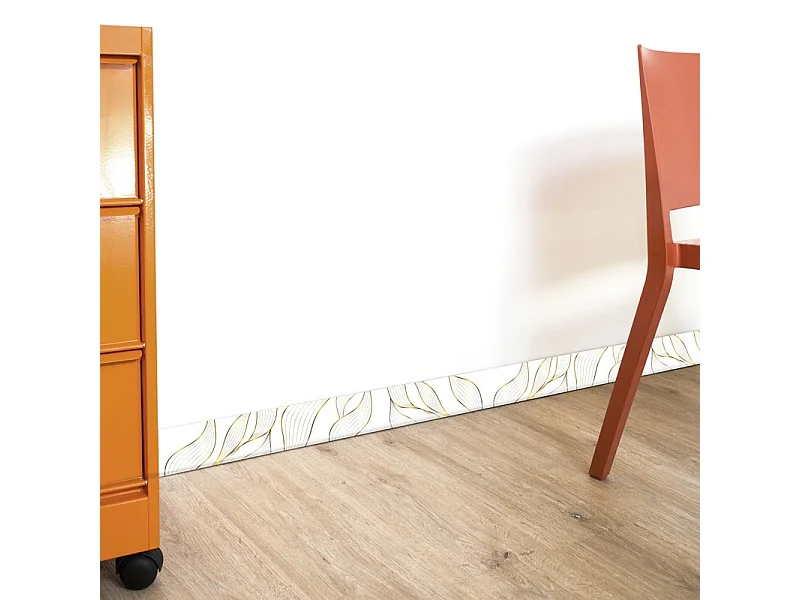 Plinthes PVC adhésives décoratives pour sol - Lot de 10 - 100x8 cm (10m) Jaune - Sötma