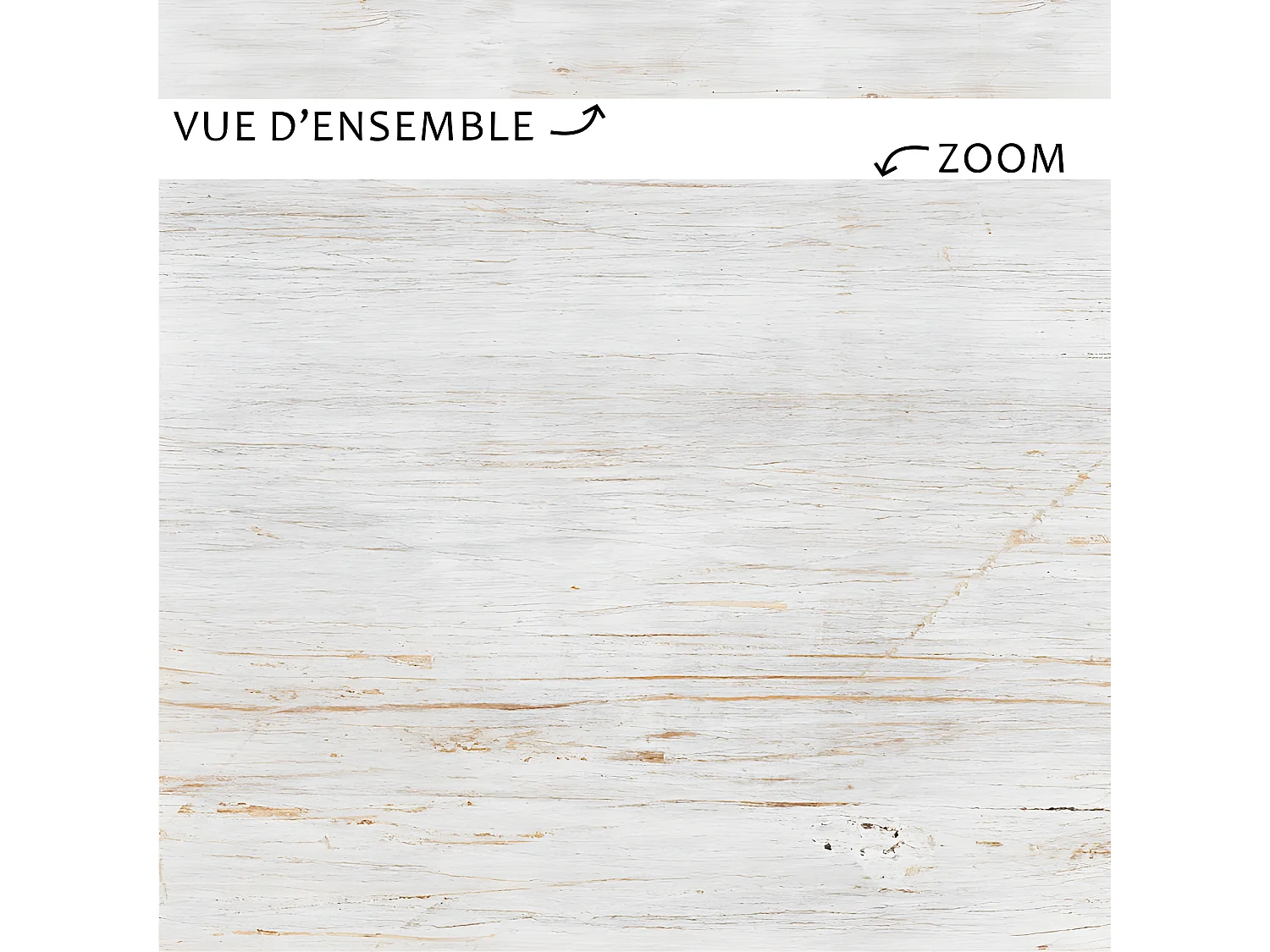 Plinthe PVC lot de 10 L100xH. 8cm - Bois Cérusé - PVC
