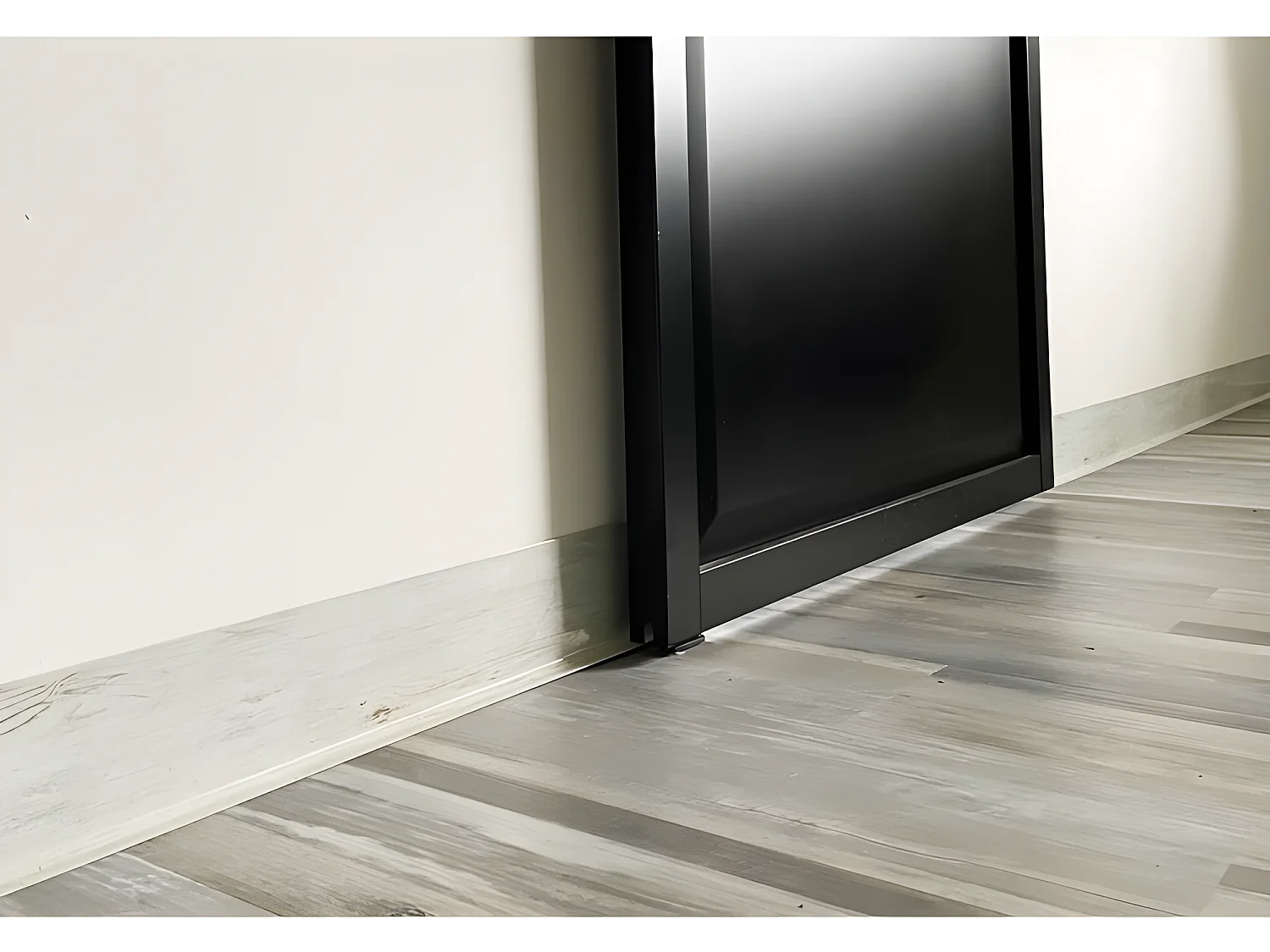 Plinthe PVC lot de 10 L100xH. 8cm - Bois Cérusé - PVC