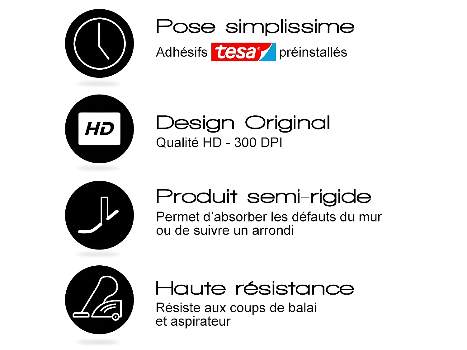 Plinthe PVC lot de 25 L200xH. 8cm - Cuivre Martelé - PVC