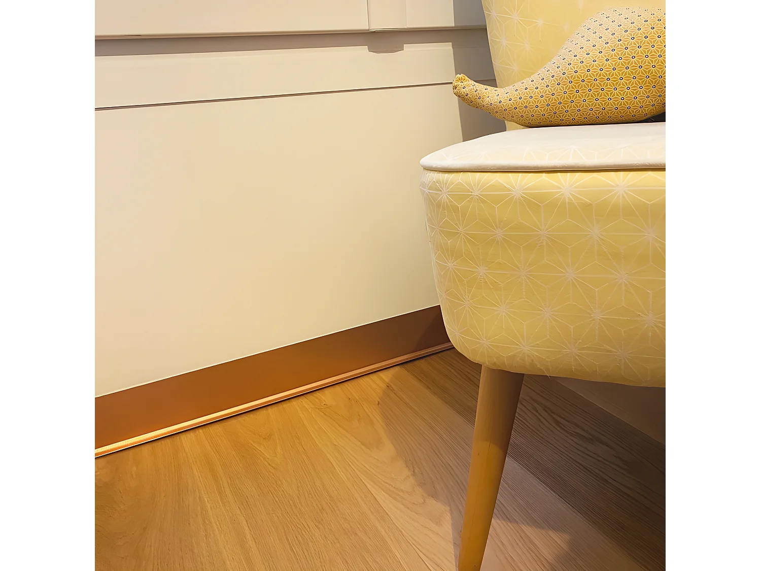 Plinthe PVC lot de 25 L200xH. 8cm - Cuivre Martelé - PVC