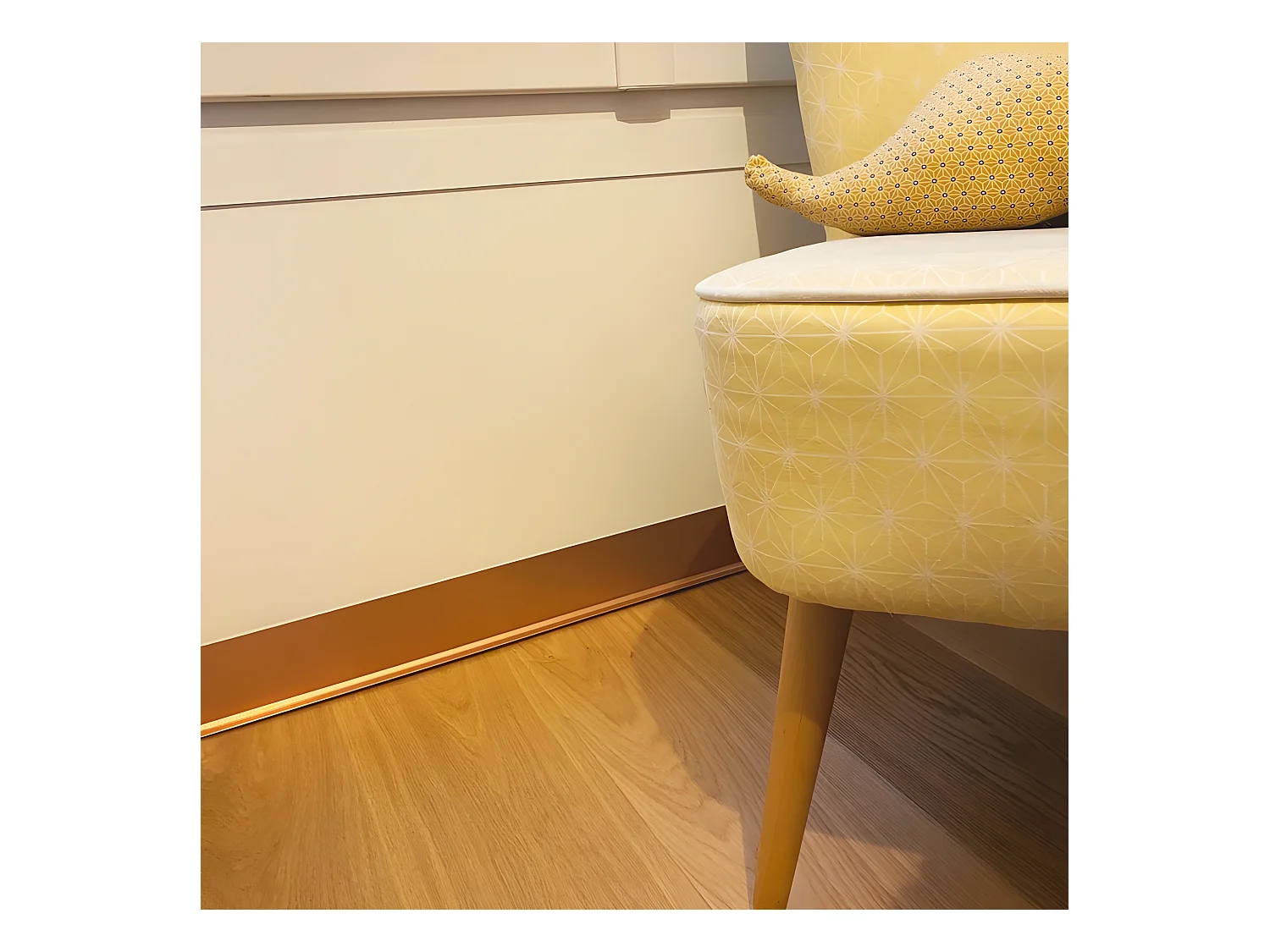 Plinthe PVC lot de 25 L200xH. 8cm - Cuivre Martelé - PVC