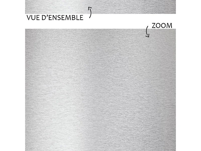 Plinthes PVC adhésives décoratives pour sol - Lot de 10 - 100x8 cm (10m) Gris - Alu Brossé