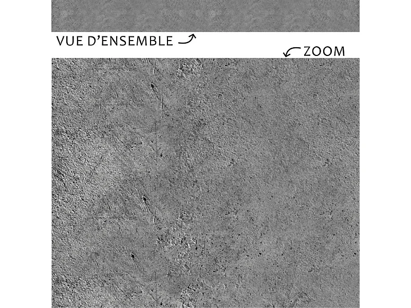 Plinthes PVC adhésives décoratives pour sol - Lot de 10 - 100x8 cm (10m) Gris - Laisse Béton