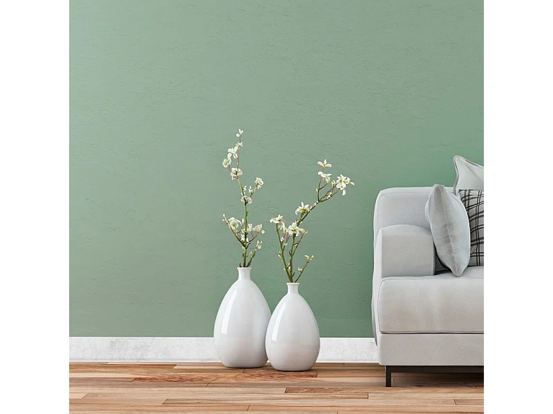 Plinthes PVC adhésives décoratives pour sol - Lot de 10 - 100x8 cm (10m) Gris - Béton Clair