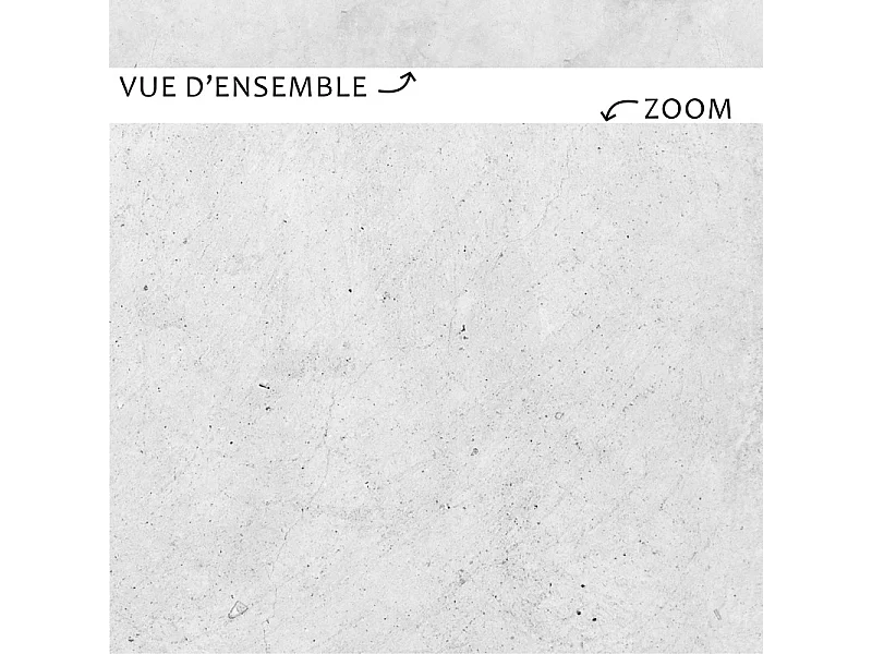 Plinthes PVC adhésives décoratives pour sol - Lot de 10 - 100x8 cm (10m) Gris - Béton Clair