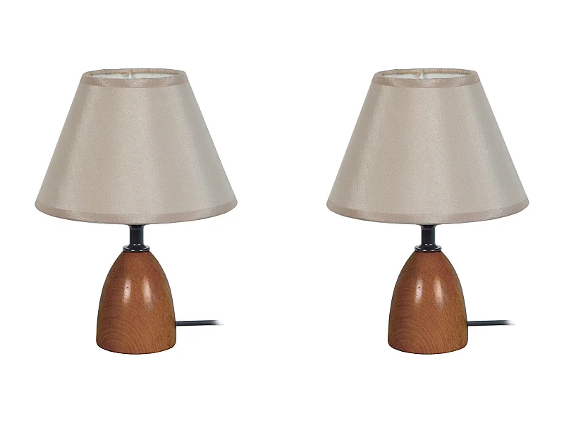 Abajur TOSEL KOLA LT2 tecido certo vermelho D16 x  H29  cm