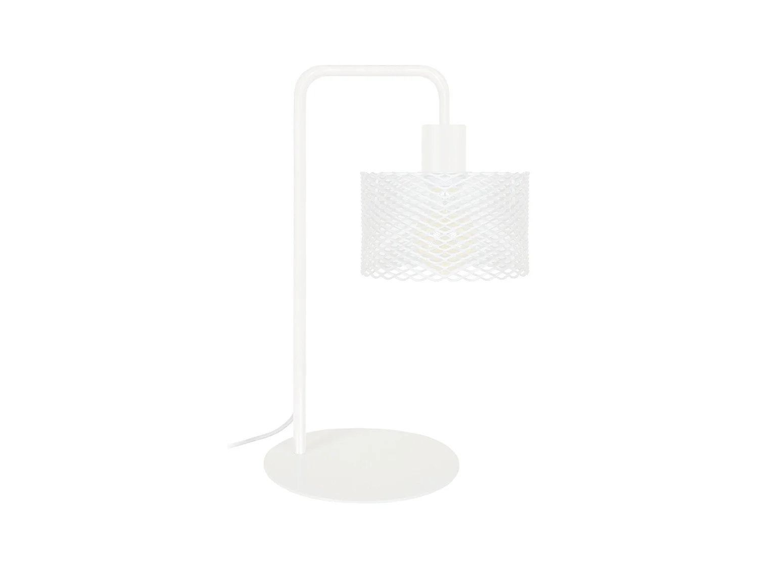Lampe de Bureau TOSEL ,métal,Blanc ,H45xD18xP30 cm