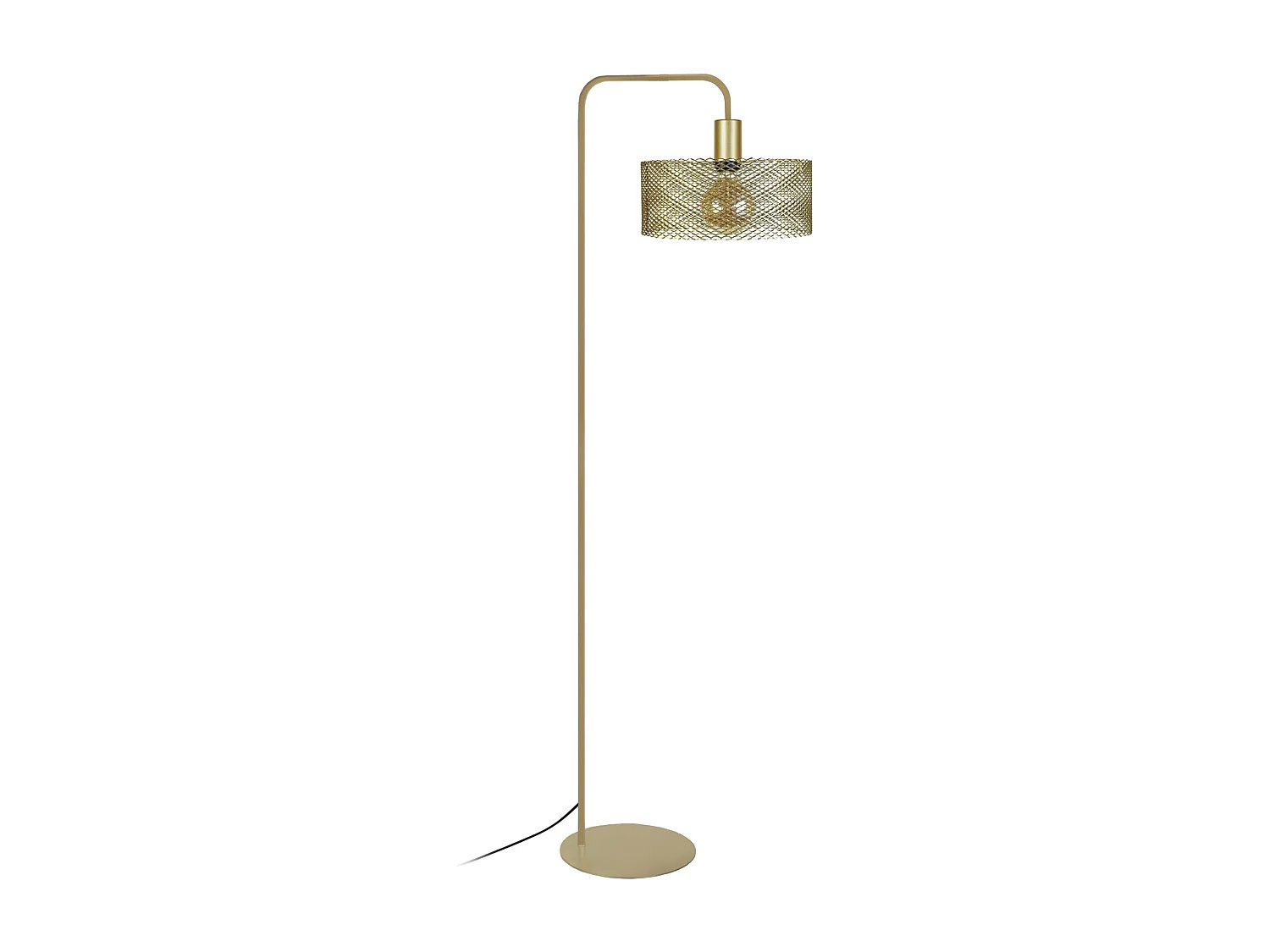 Lampadaire de Bureau TOSEL ,métal,Doré ,H157x D 30xP42cm