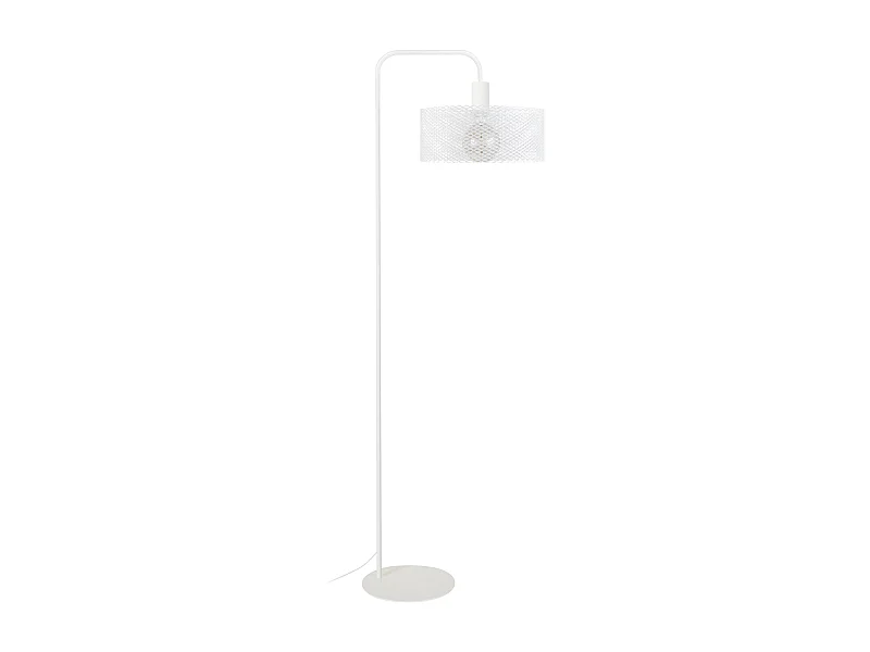 Lampadaire de Bureau TOSEL ,métal,Blanc   ,H157xD30xP42cm