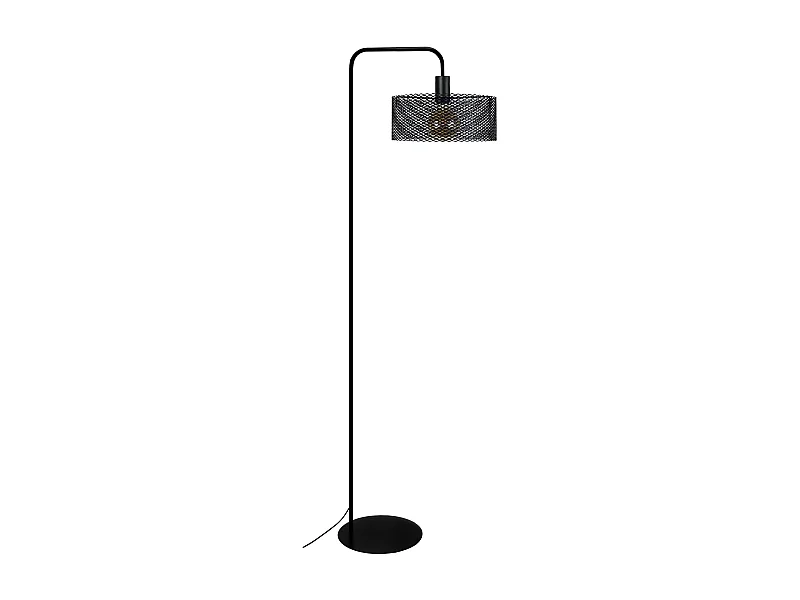 Lampadaire de Bureau TOSEL ,métal,Noir ,H157xD 30xP42cm