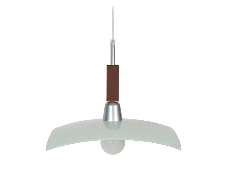 YMIR - Suspension carré bois noyer