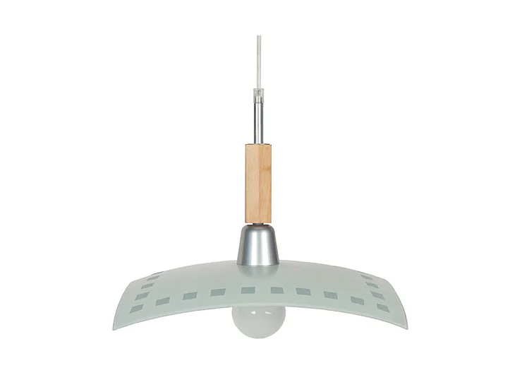 YMIR - Suspension carré bois noyer, carrés