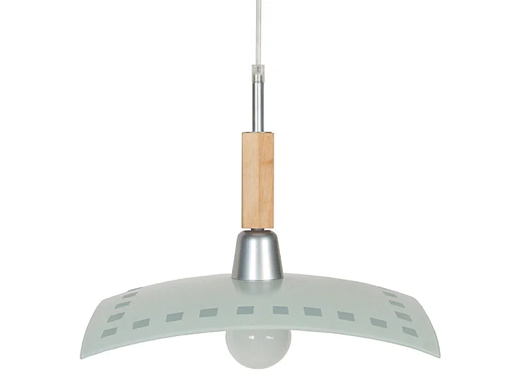 YMIR - Suspension carré bois noyer, carrés