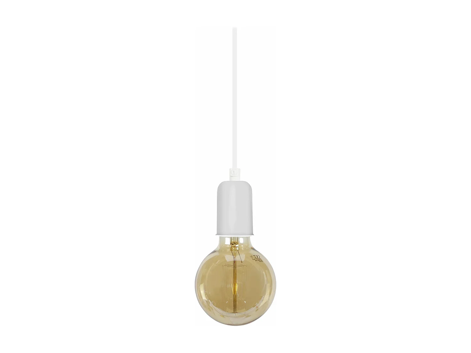 Suspensão TOSEL  BAO lâmpada decorativa cilindro marfim D9,5 x  H80  cm
