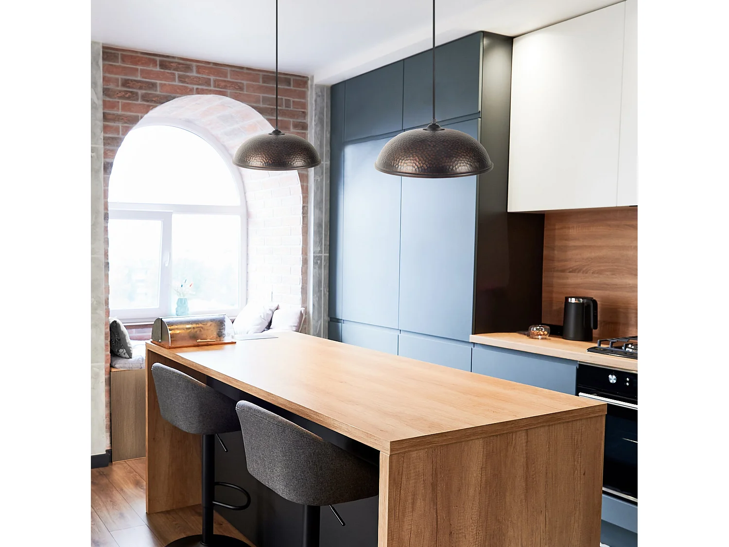 Suspension TOSEL ,métal,Noir ,H 70xD 31x P 31cm