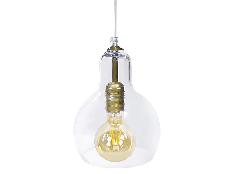 Suspensão TOSEL  GOLDEN metal geométrico preto D32 x  H80  cm