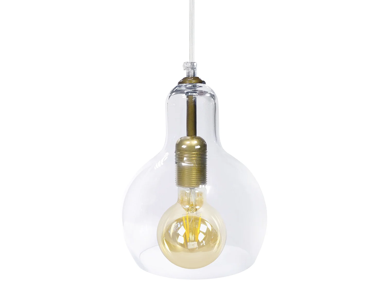 Suspensão TOSEL  GOLDEN metal geométrico preto D32 x  H80  cm