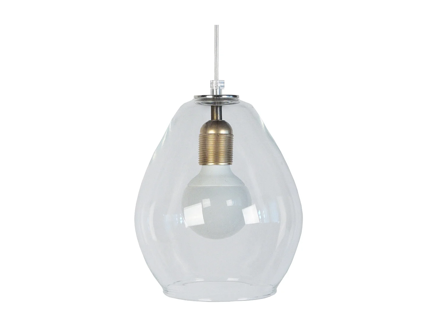 Suspensão TOSEL  GOLDEN metal geométrico roxo D32 x  H80  cm