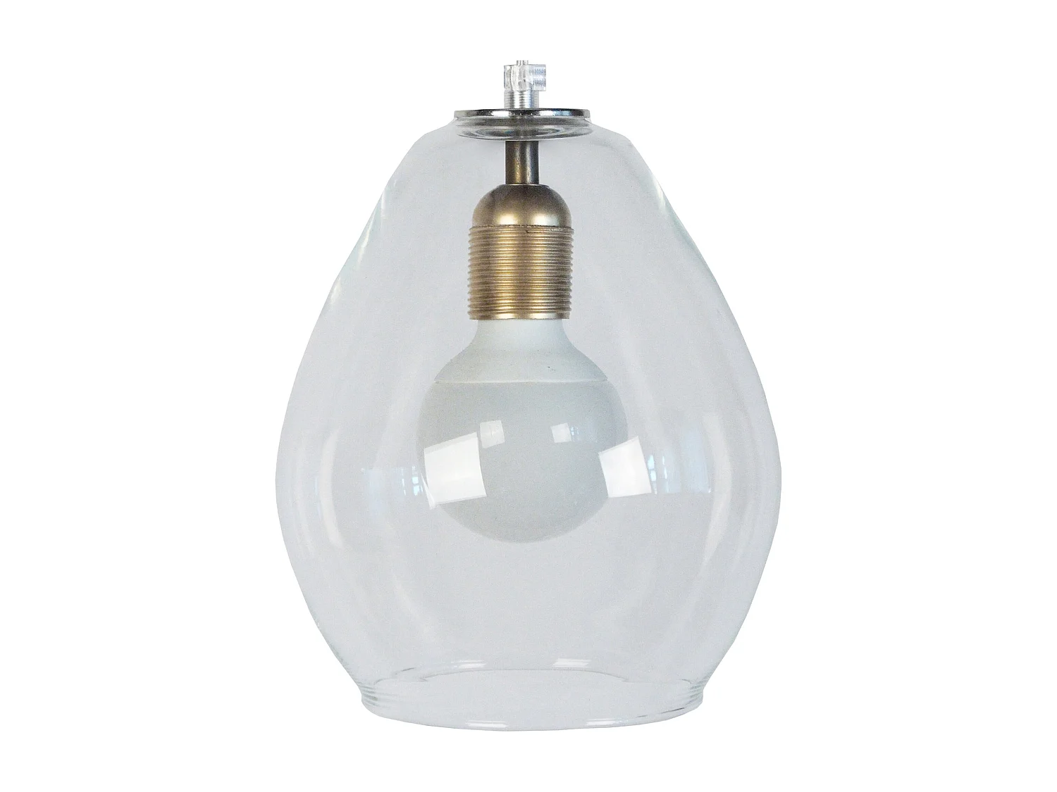 Suspensão TOSEL  GOLDEN metal geométrico roxo D32 x  H80  cm