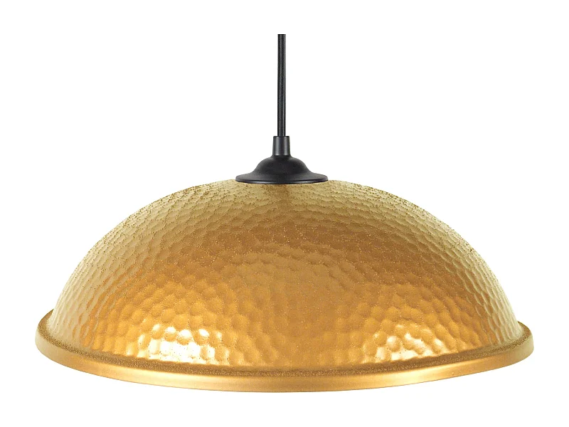 Suspensão TOSEL  JAIPUR vidro cúpula castanho D35 x  H70  cm