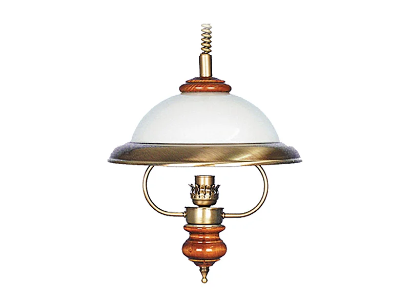 Suspension dôme verre  naturel,blanc 80 cm..