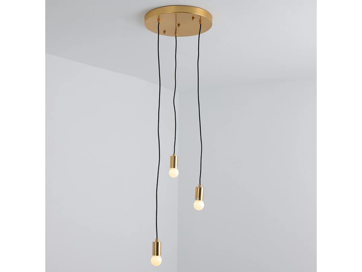 Suspension Design en Métal "Pladon" 120cm Or