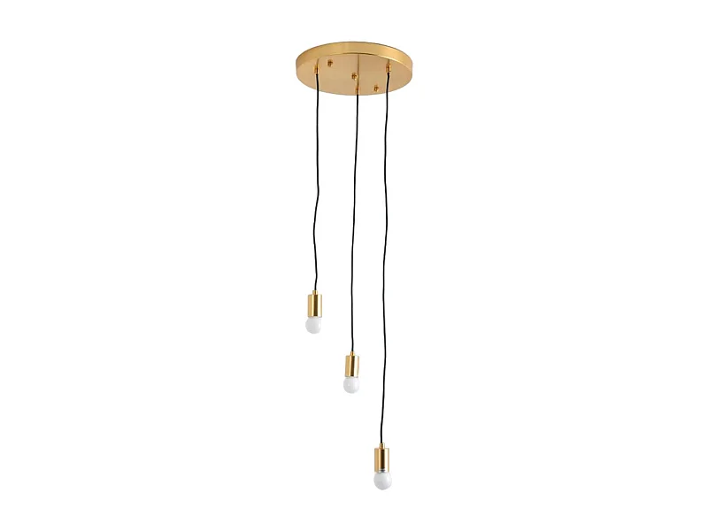 Suspension Design en Métal "Pladon" 120cm Or