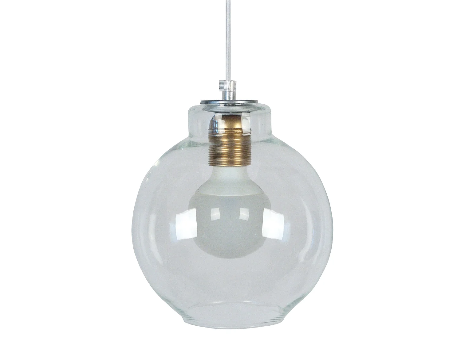 Suspensão TOSEL  GOLDEN metal geométrico vermelho D32 x  H80  cm