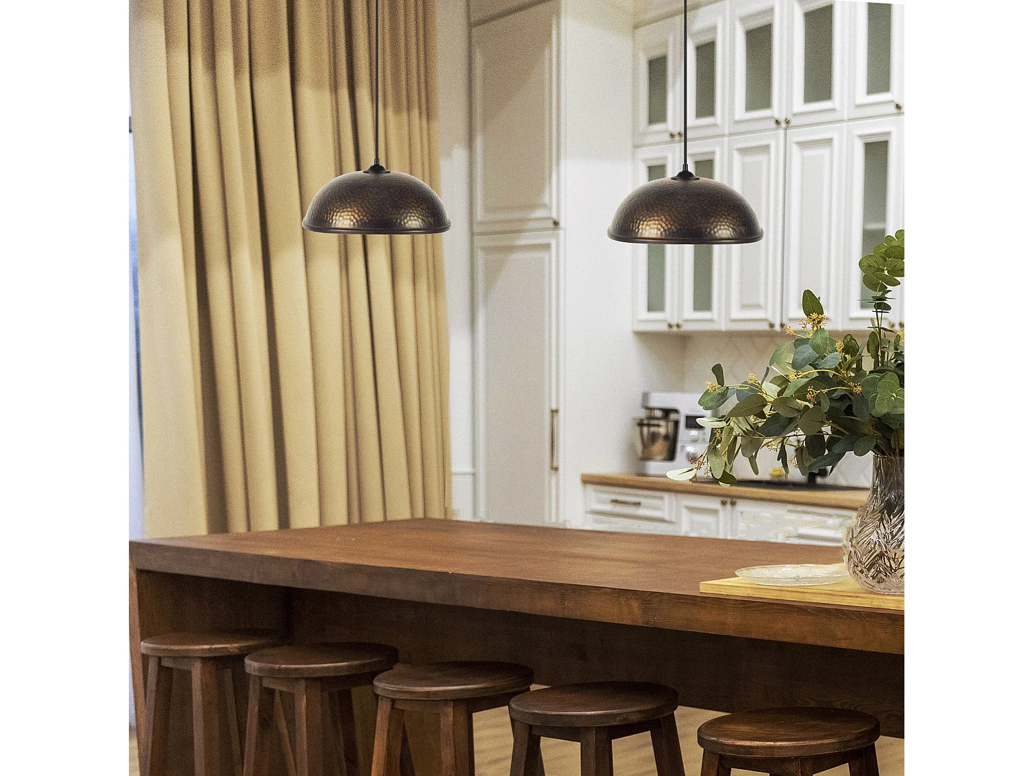 Suspension TOSEL ,métal,Noir ,H70xD 31x P 31cm