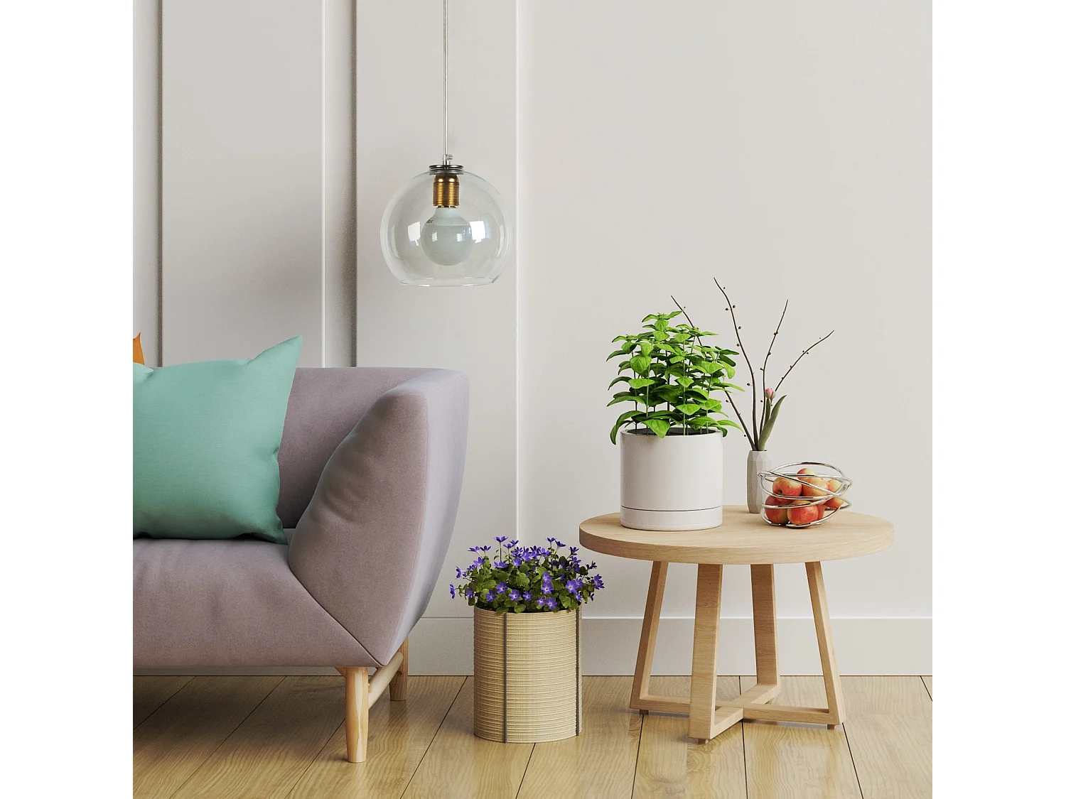 Suspensión  TOSEL ,vidrio ,Aluminio,A85xD13xP13cm