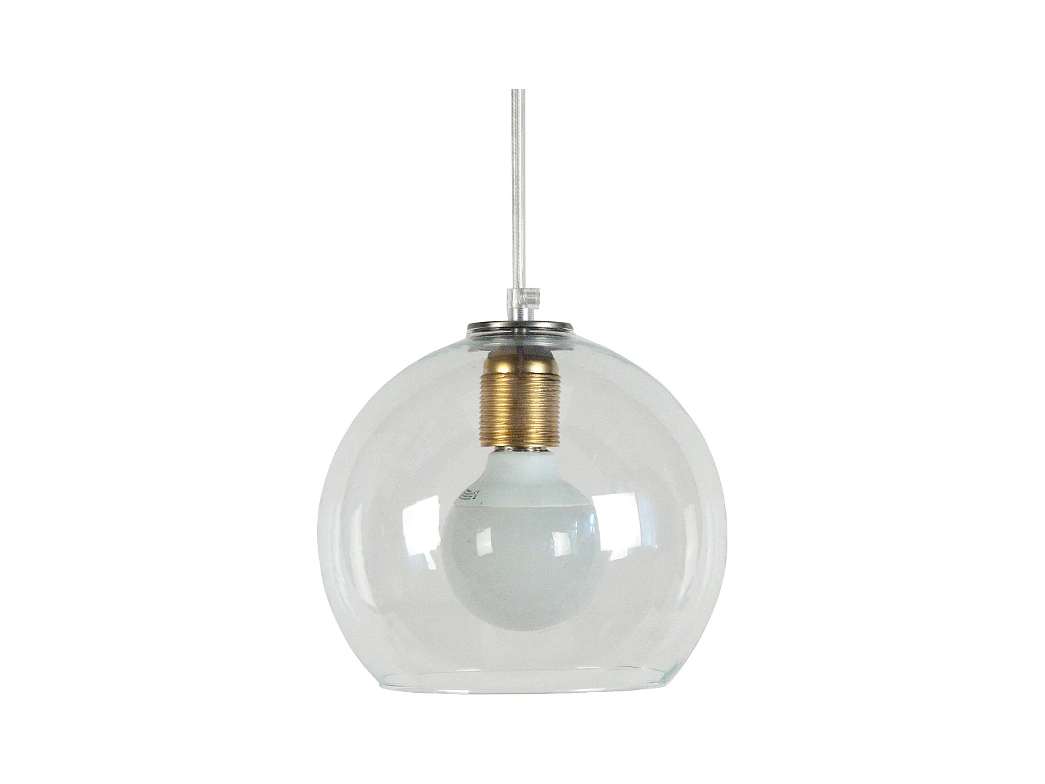 Suspension TOSEL ,verre,Aluminio,H77xD19xP19cm