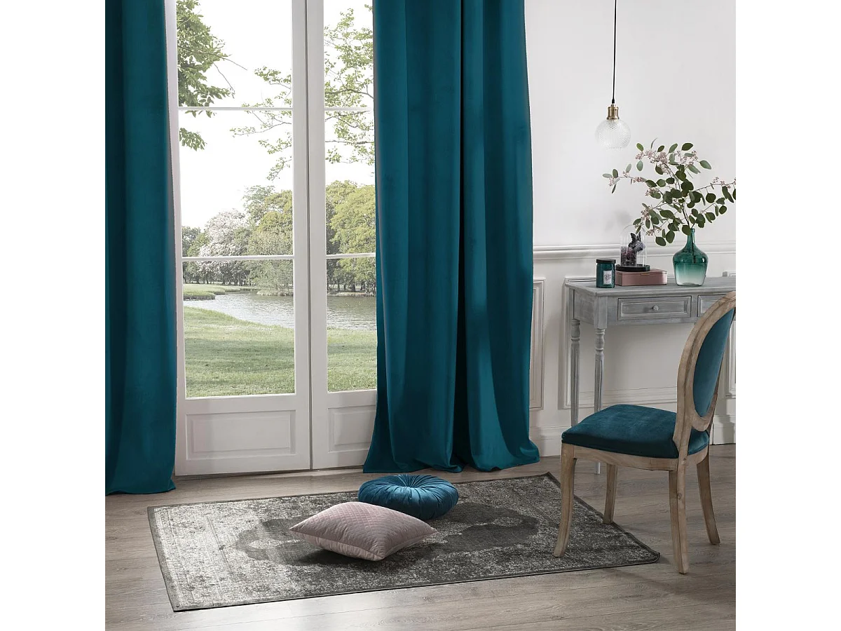 Verdunkelnder Vorhang aus Samt 140 x 260 cm