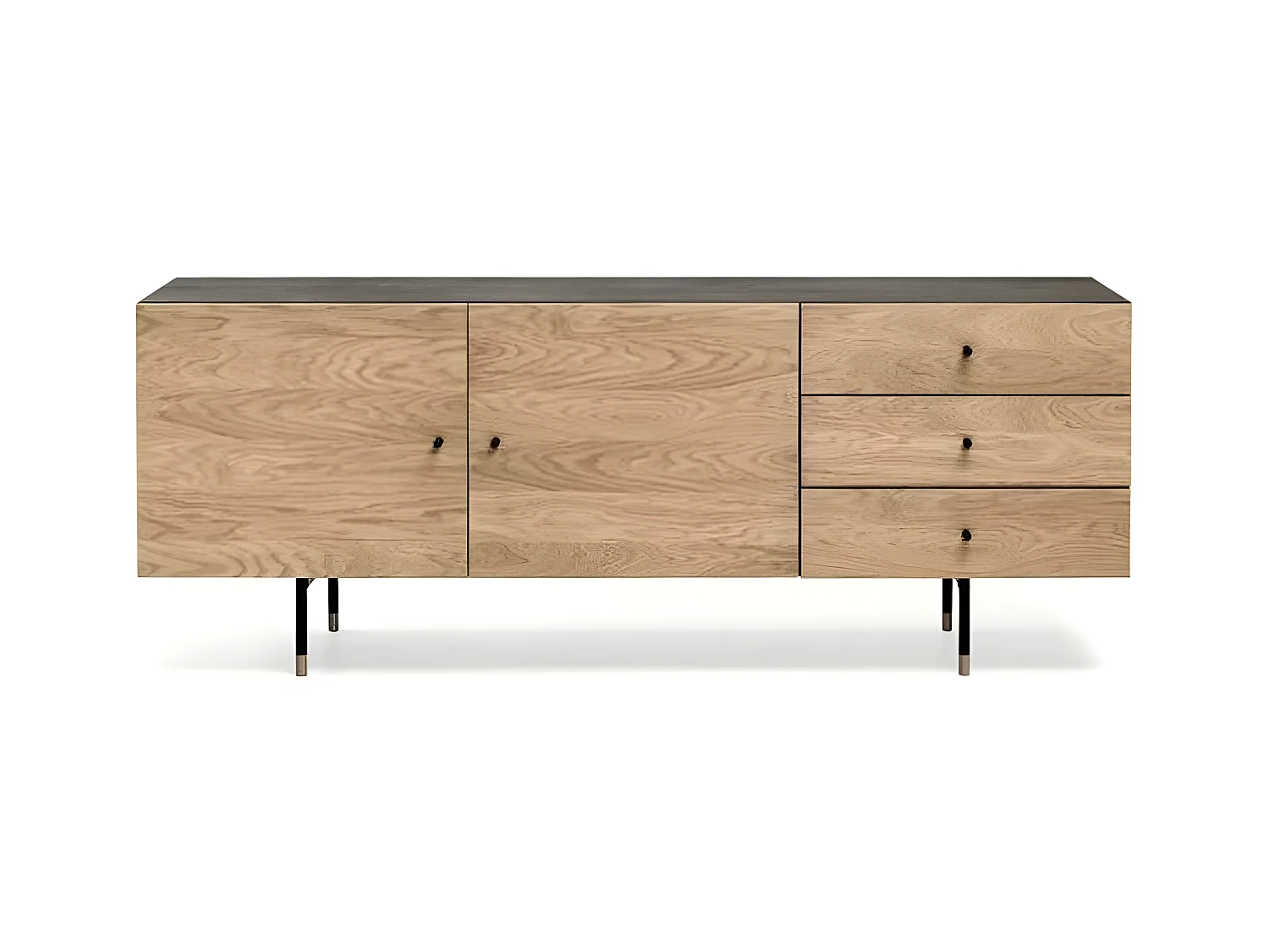 Buffet 2 Portes & 3 Tiroirs "Jugend" 180cm Chêne