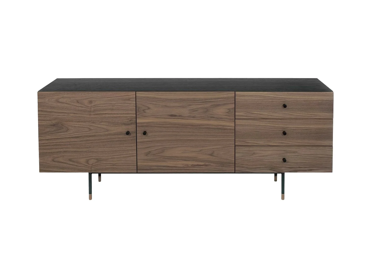 Buffet 2 Portes & 3 Tiroirs "Jugend" 180cm Noyer