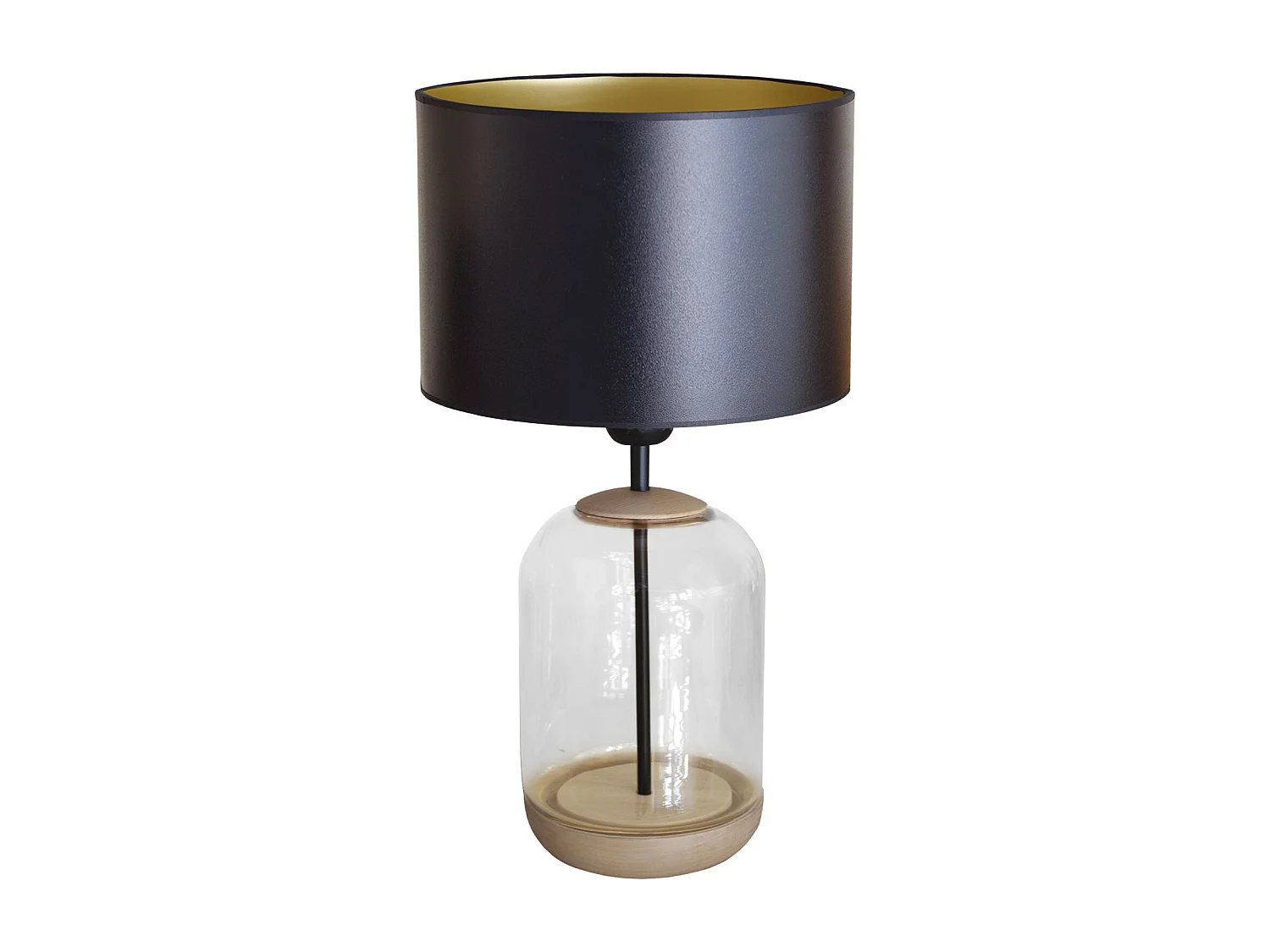 Cabndeeiro de escritório TOSEL IRON metal articulado Dourado D17 x  H66  cm