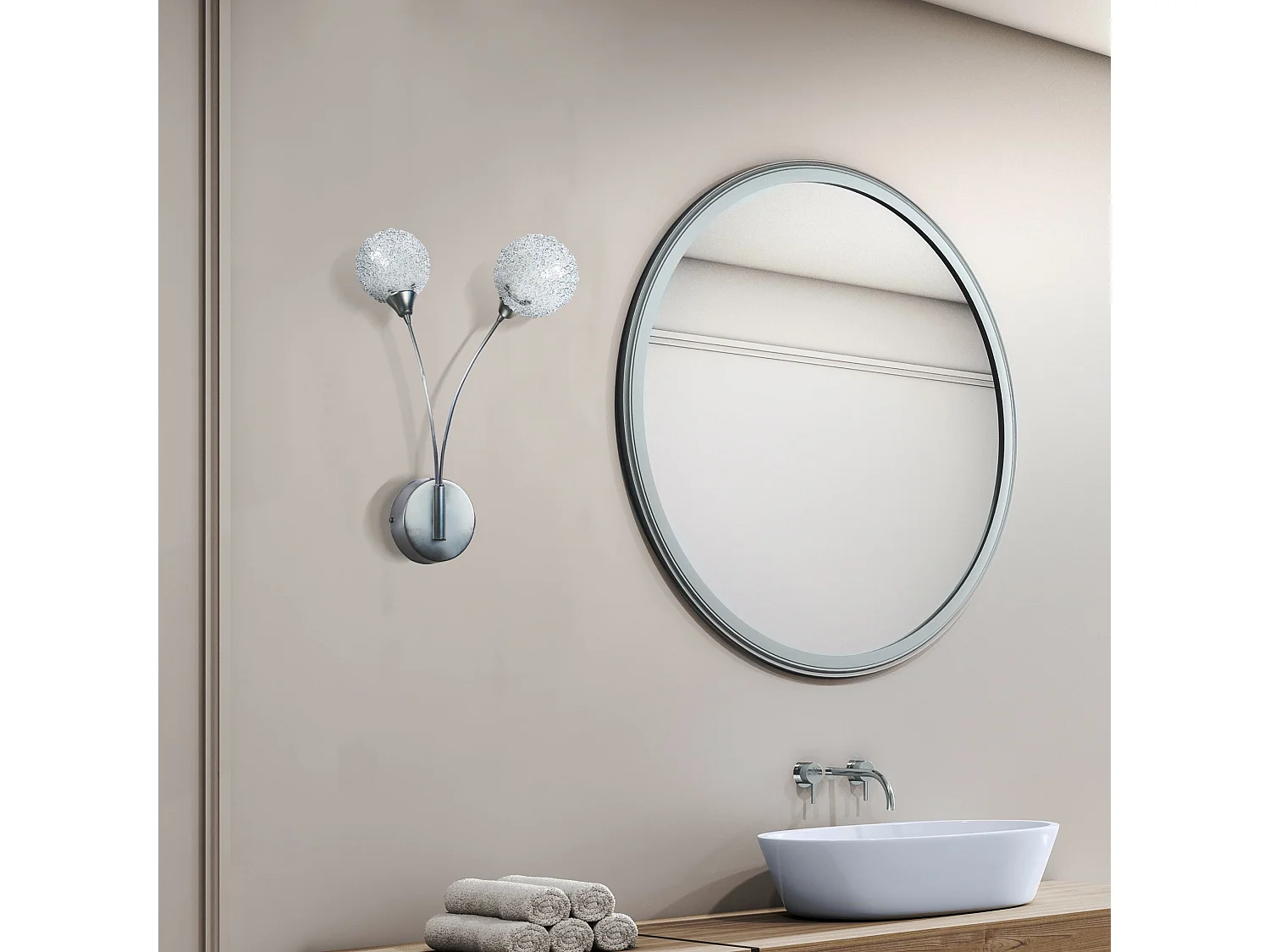 Applique métal  grisé 24 cm.