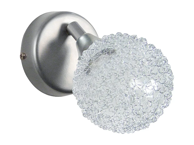 Aplique TOSEL ACTUELLE vidro articulado claro D36 x  H18  cm