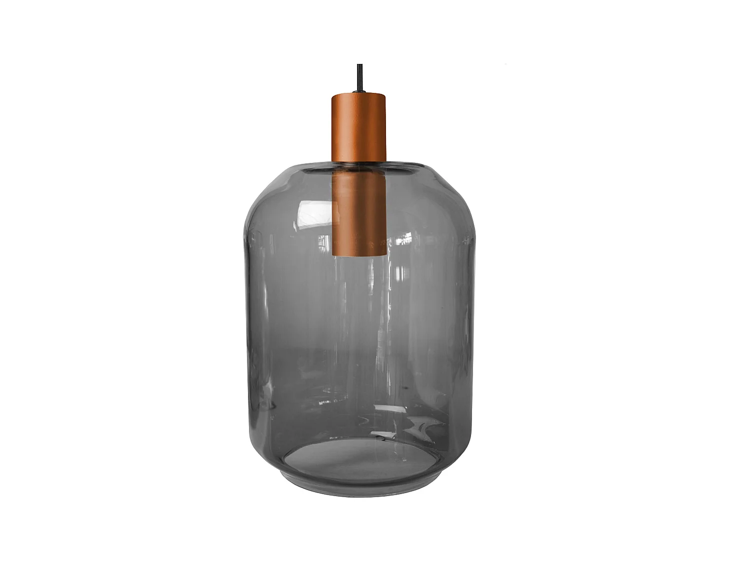 Suspension TOSEL ,métal,Gris , H 100xD20x P 20cm