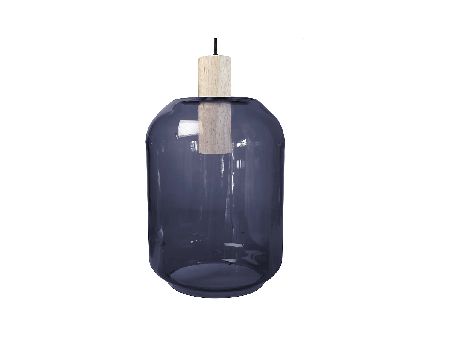 Suspension TOSEL ,bois,Bleu,H 100xD20x P 20cm