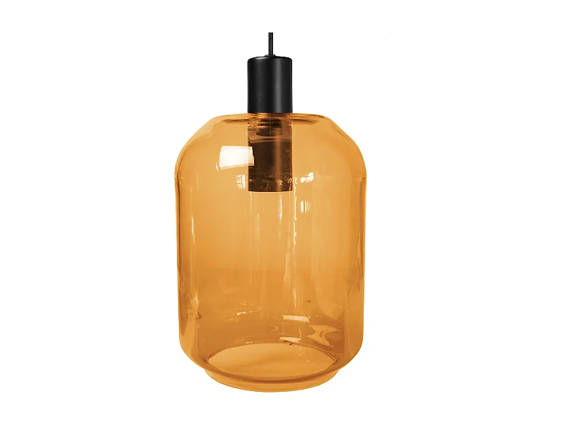 Suspensión  TOSEL , metal ,AMARILLO, A 100xD20xP20cm