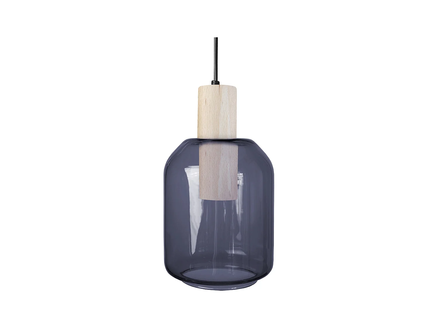 Suspension TOSEL ,bois,Bleu, H100xD14xP 14cm