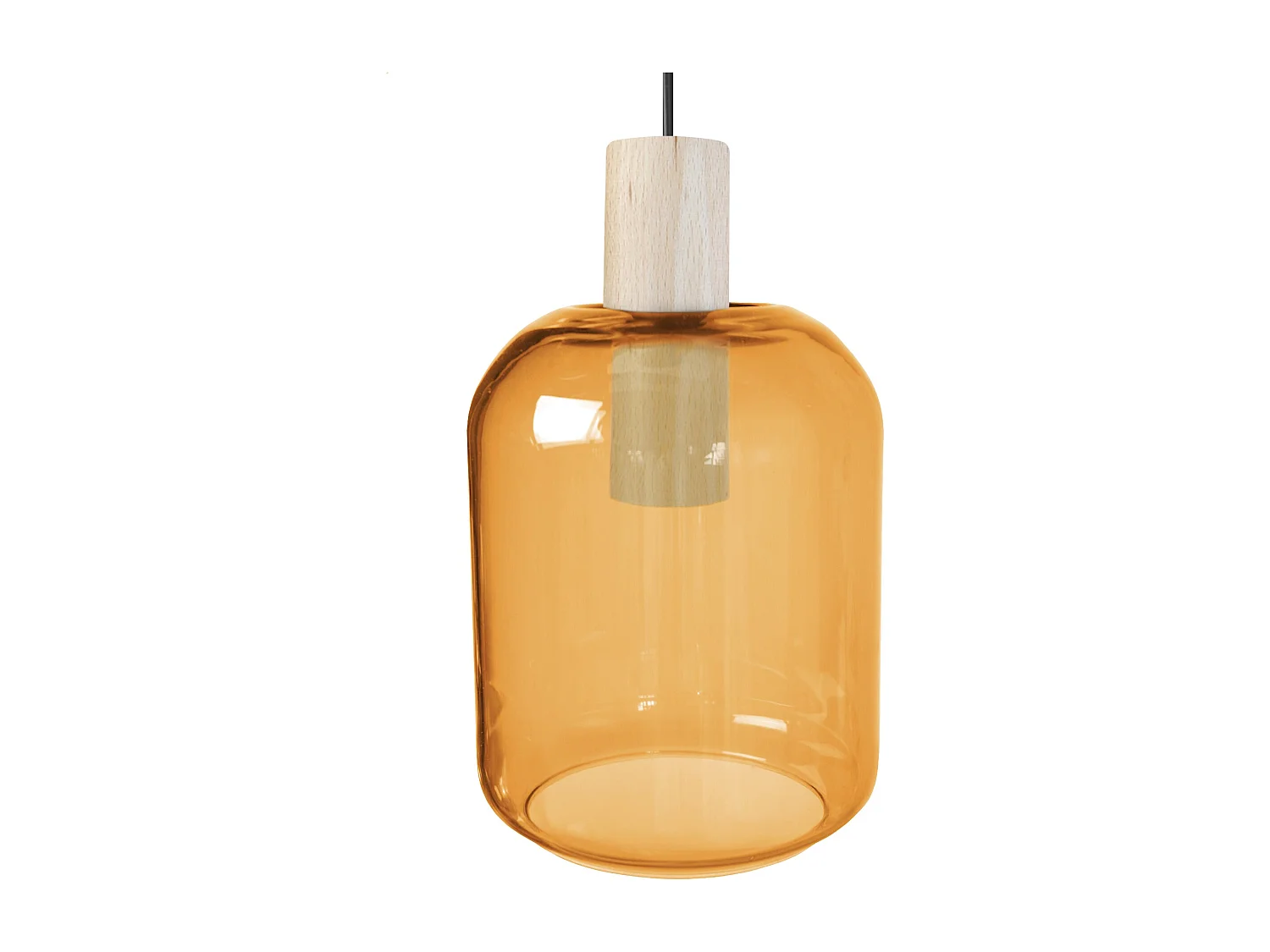 Suspensión  TOSEL ,madera,AMARILLO,A100x D16xP16cm